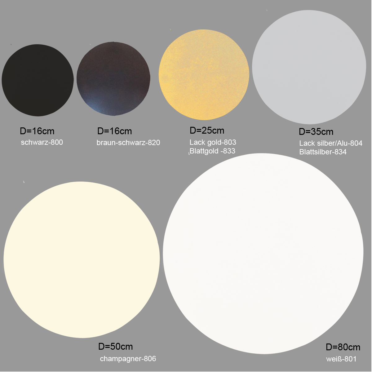 Runder Baldachin, Deckenplatte für Gehänge