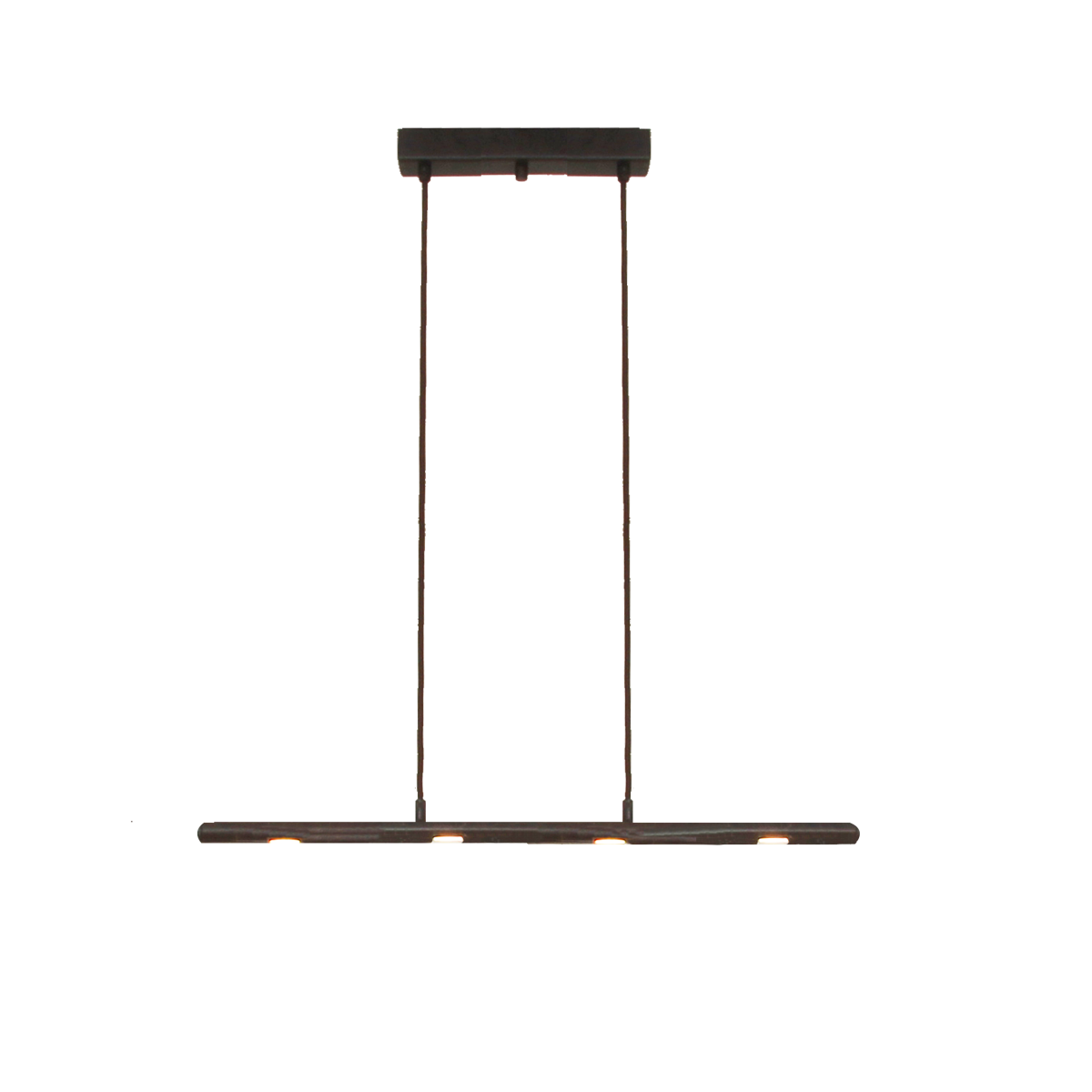 Menzel Anteo LED Hängeleuchte B=95cm, Messing brüniert, für Tische über 140cm