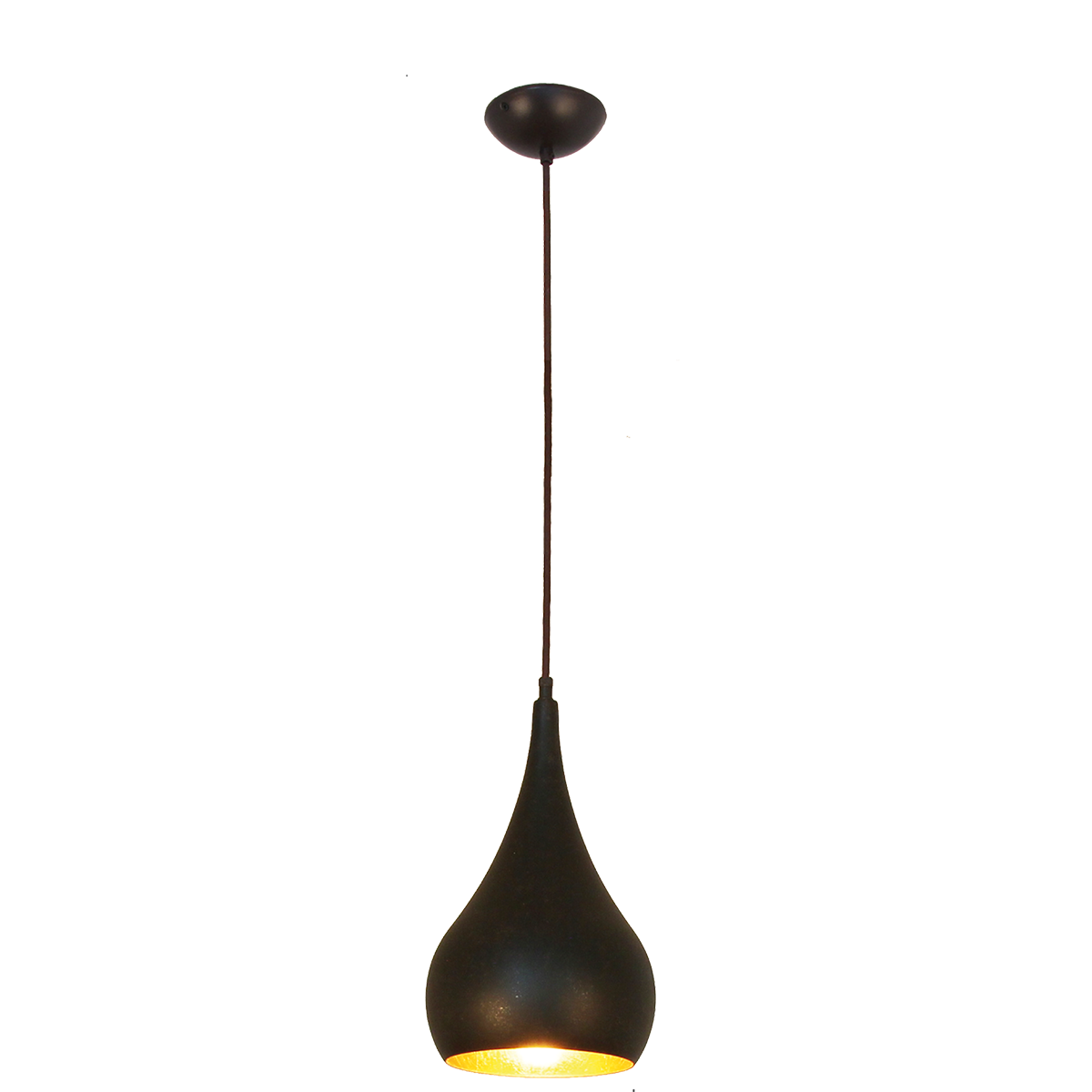 Solo Pendel Form Zwiebel D=16cm,1 x E27, Farb Auswahl möglich, mit Textilkabel