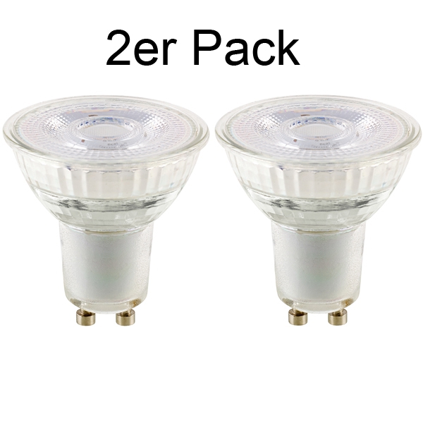 LED-Reflektor GU10 7,4W, LUXAR GLAS, 36°NW 460lm, 2700 K
