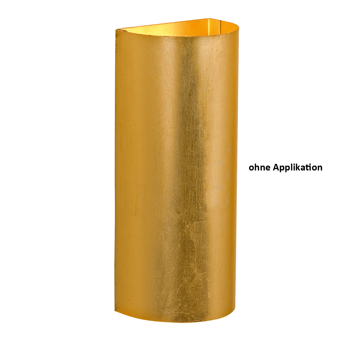 Solo Wandleuchte Blende 2 x GU10 LED  up & down Eisen Blattfarben Gold, Silber oder Kupfer nach Wahl