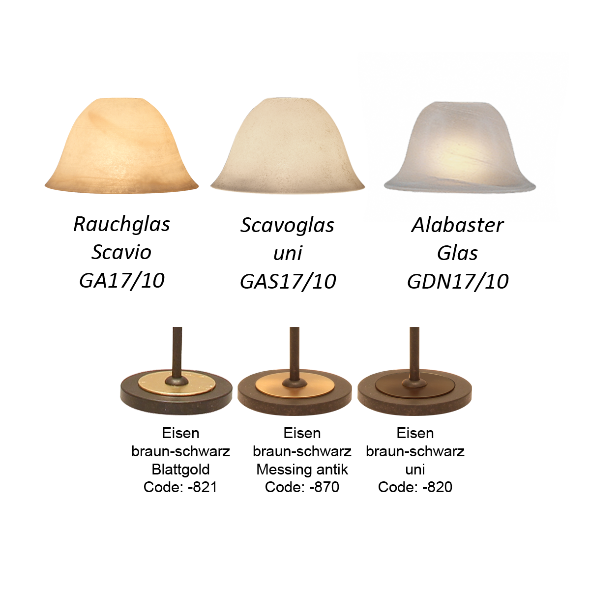 Flair Farbtafel Monturen und Glasauswahl