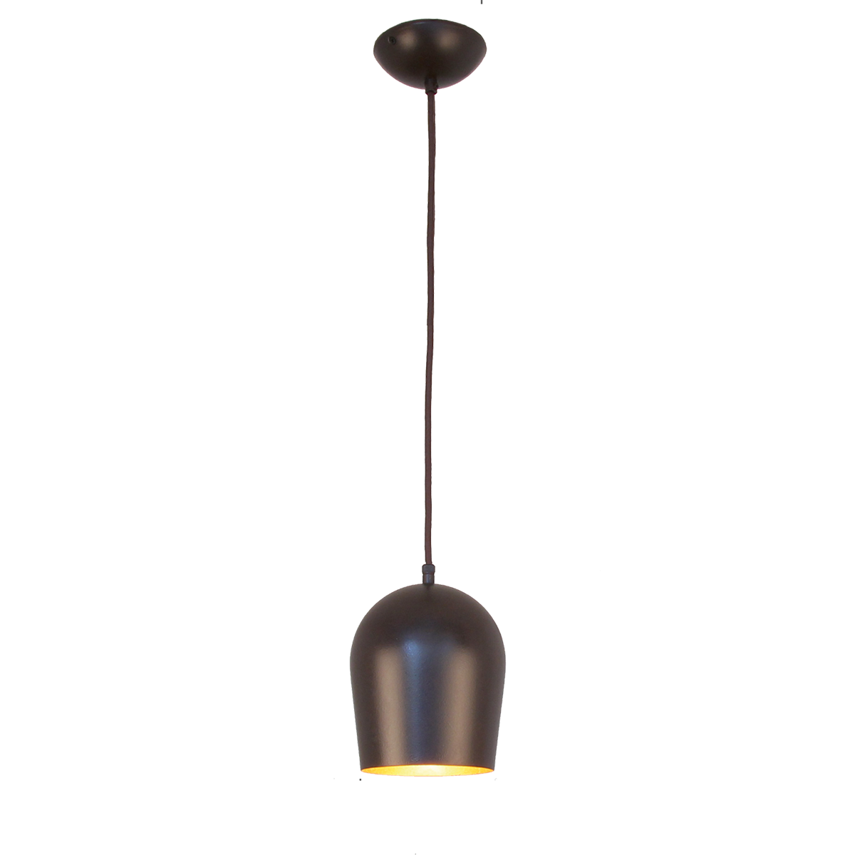 Solo Pendel Form Glocke D=12cm,1xE27, Farbkombination nach Wahl mit Baldachin
