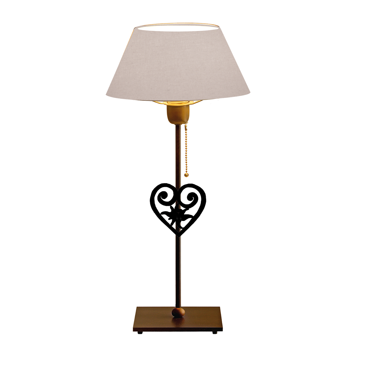 Menzel Themen Tischleuchte incl. 1 x wechselbarem Rohr Motivhalter 10 mm, Lampenschirm in Leinen