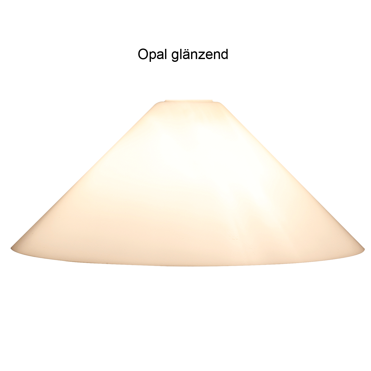 Leuchtenglas konisch D=39cm Opal weiss glänzend E27, GF39/16