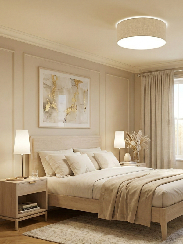 Menzel Flair Tonne Leinen 43, Farbe nach Wahl und Diffusor Deckenleuchte