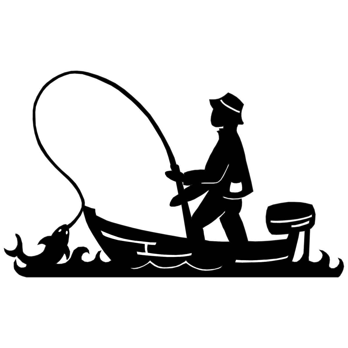 Menzel Themen Motiv Fisch  ANGLER+BOOT