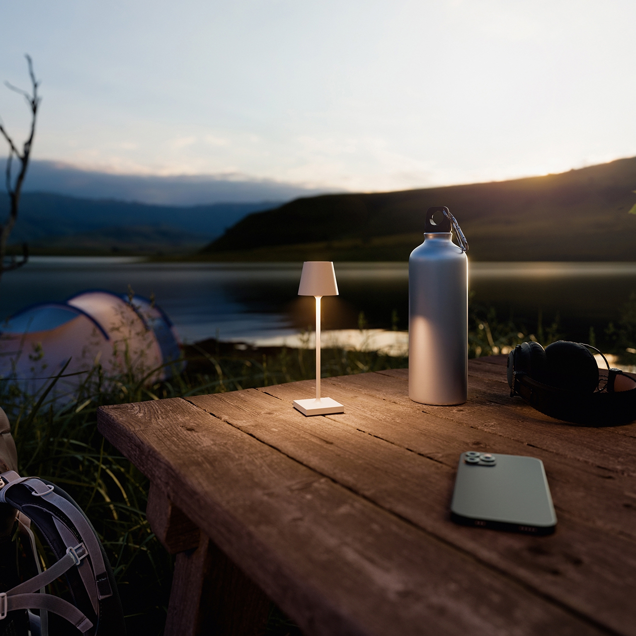 Sigor Akku-Tischleuchte NUINDIE POCKET dünenbeige LED 1,4W
