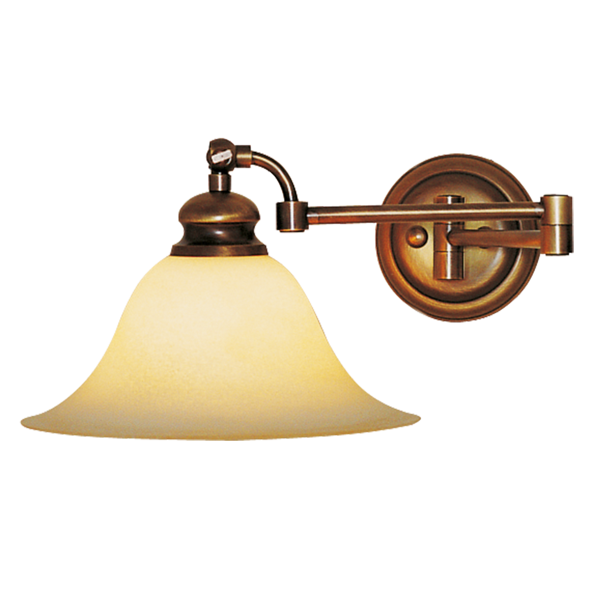 Menzel Anno 1900 Wandleuchte E27, Glas Scavo 25cm, Messing brüniert oder gebürstet