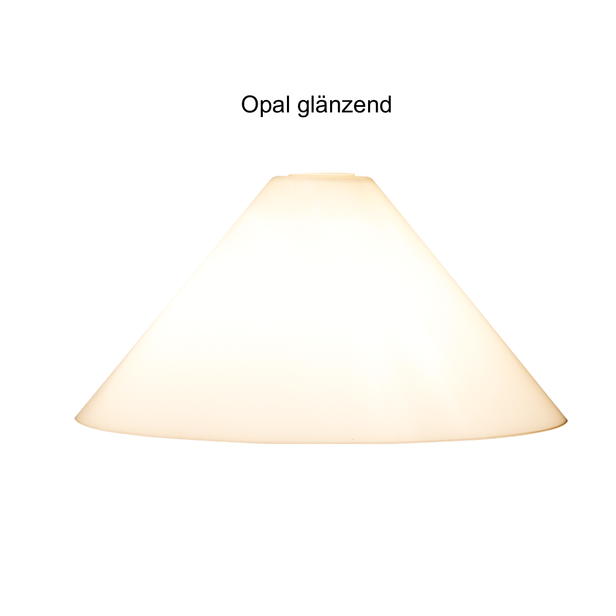 Leuchtenglas konisch D=35cm Opal weiss glänzend E27, GF35/15