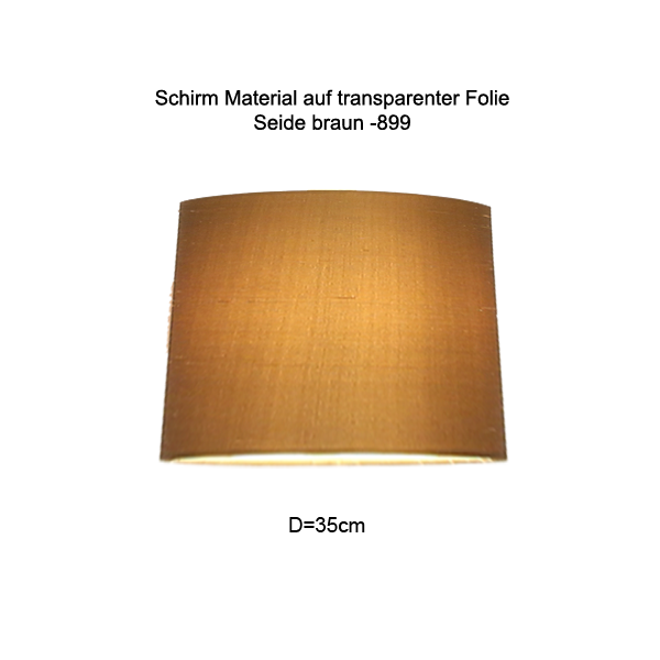 Lampenschirm Loch 12mm oben konisch D=35cm, Seide Farbe nach Wahl