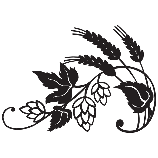 Menzel Themen Motiv Hopfen 1/2 Eisen schwarz