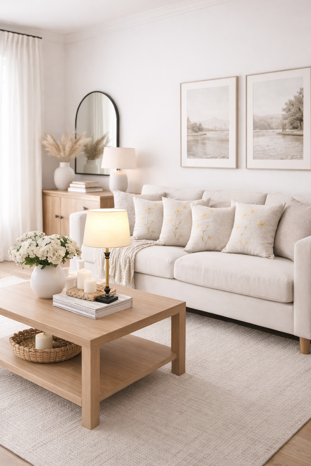 Menzel Aurelia 48, Quad. Sockel, brüniert / Holz Stab mittel braun, Schirm O V A L , Strichlack Farbe nach Wahl