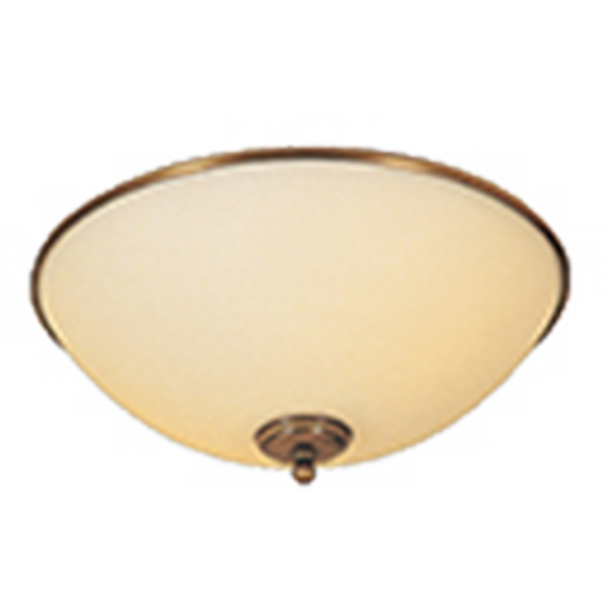 Leuchtenglas rund Opal weiß mit Messing Ring, GHR30/10-520, D=30cm, E27 Ersatzglas