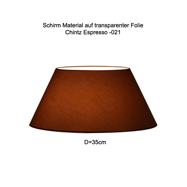 Lampenschirm konisch D=35/20cm E27 Chintz oder Leinen Farbe nach Wahl