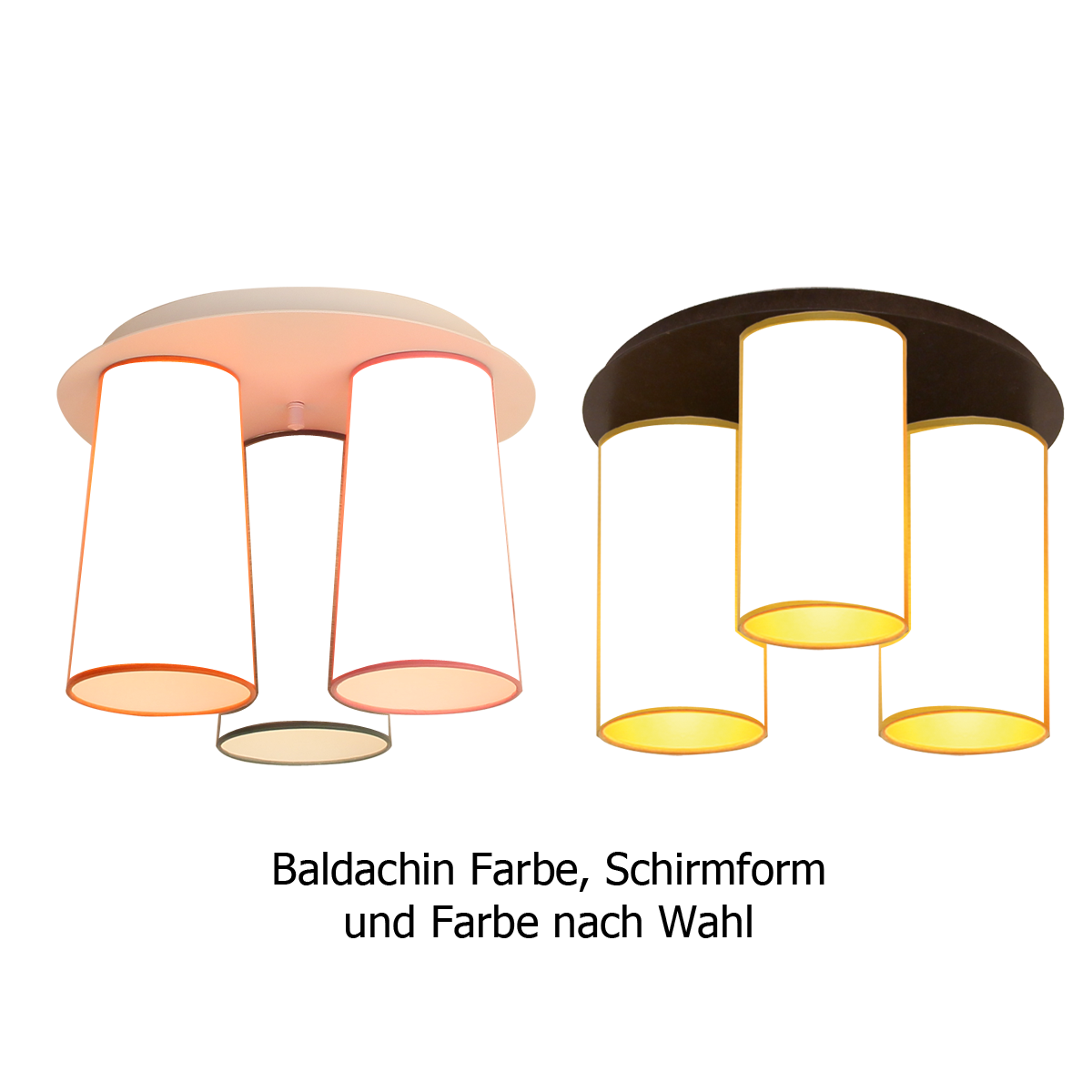 Menzel Deckenleuchte Flair rund 35cm 3 kleine Strichlack Lampenschirme E14 in Tonnenform auf runder Platte für das Chalet Menzel Deckenleuchte Flair rund 35cm 3 kleine Strichlack Lampenschirme E14 in Tonnenform auf runder Platte für das Chalet