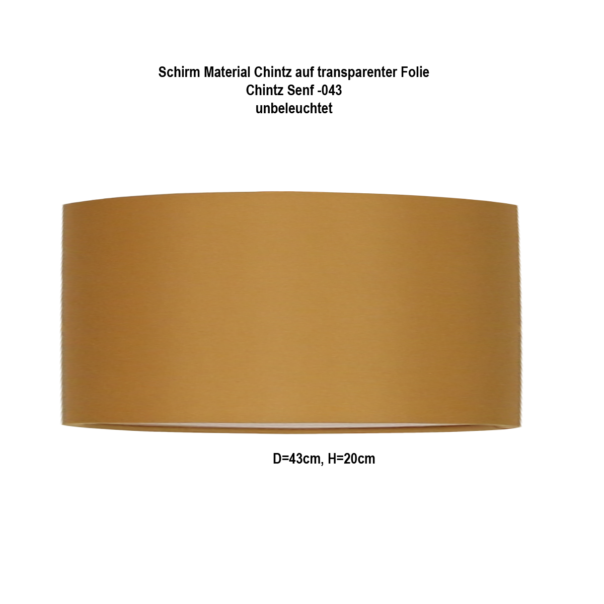 Lampenschirm Tonne E27 Chintz oder Leinen D=43cm H=20cm Farbe + Halterung nach Wahl