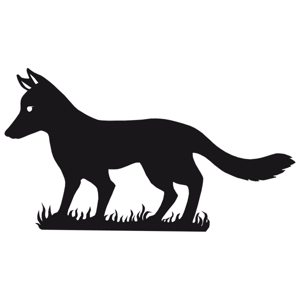 Menzel Themen Motiv HUND schwarz Eisen schwarz