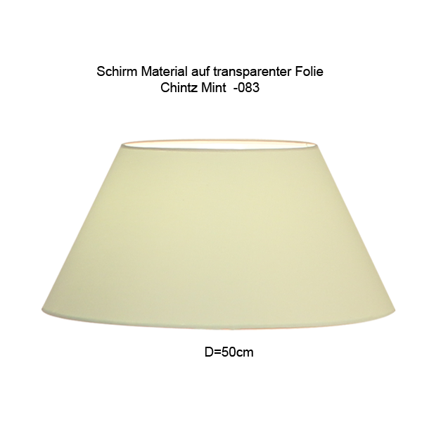 Lampenschirm konisch D=50cm E27 Chintz oder Leinen Farbe nach Wahl