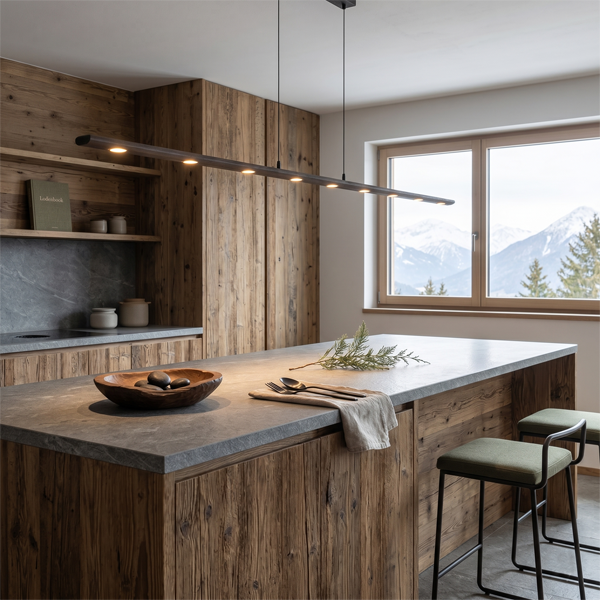 Menzel Anteo Balken LED 160cm, Höhe einstellbar, Oberfläche nach Wahl
