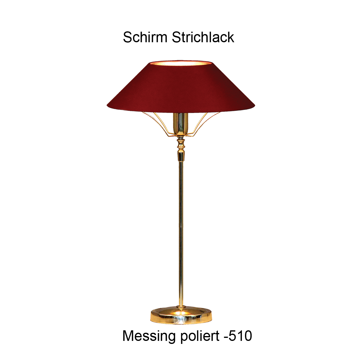 Menzel Living Tischleuchte 4 Messing Kaminleuchte ovaler Sockel ovaler Strichlack Lampenschirm