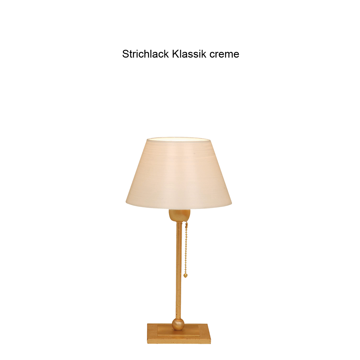 Menzel Living Elegant exclusive Tischleuchte 20 Blattgold E27 mit Strichlack Schirm