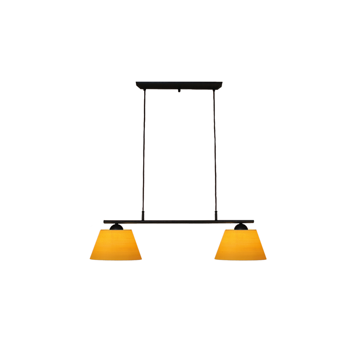 Menzel Pusta Balken B= 85cm Schirm Strichlack nach Wahl, Eisen braun-schwarz