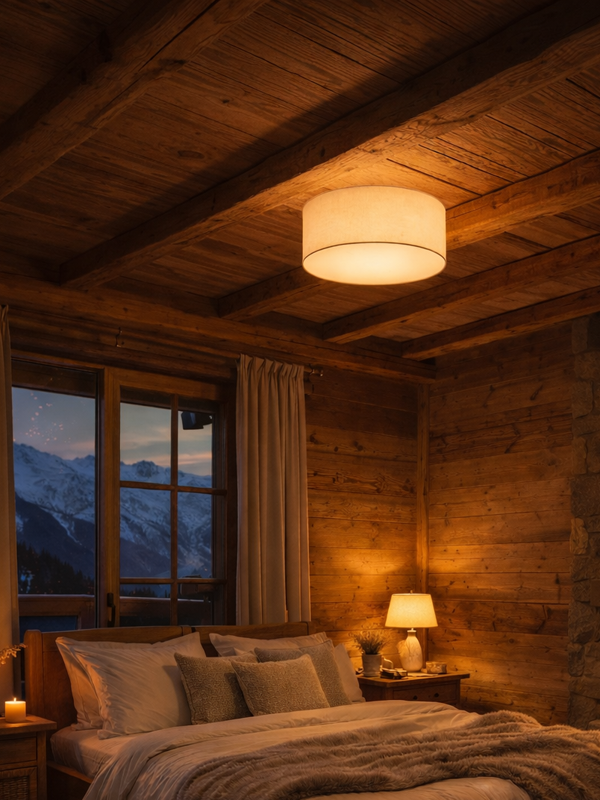 Menzel Flair Tonne Strichlack 35cm, Farbe nach Wahl und Diffusor Deckenleuchte