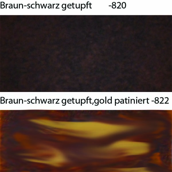 Zierteile gold patiniert