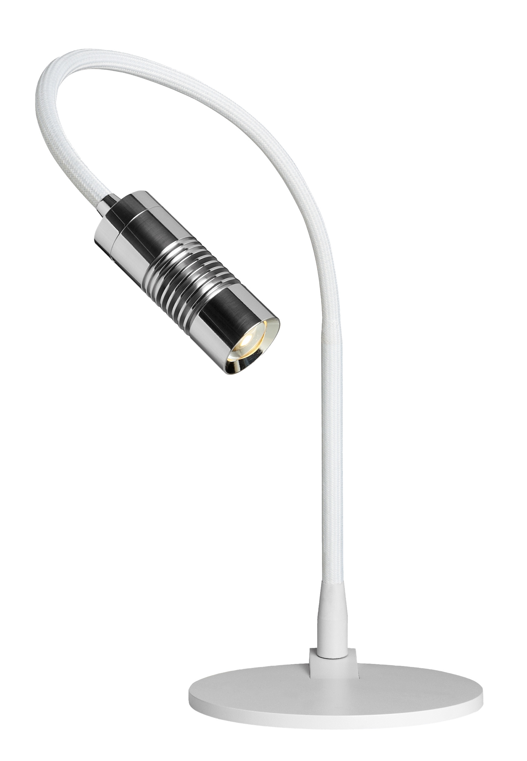 Oligo Tischleuchte, A little bit, 3000K, Flexarm, Textilummantelt, stufenlos dimmbar,