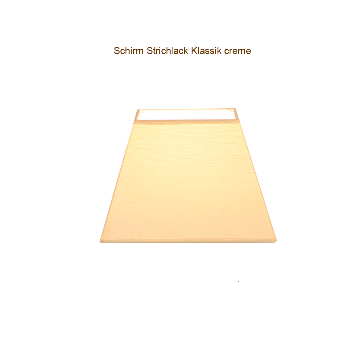 Lampenschirm Eckig Strichlack für Tischleuchte 18 x 18cm, Halterung unten E27 Farbe nach Wahl