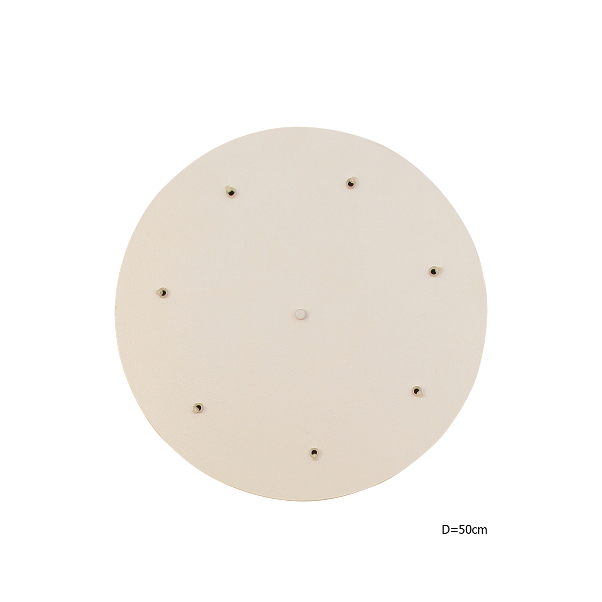 Baldachin Platte rund D=50cm, mit 7 Bohrungen oder nach Wahl Eisen farbig