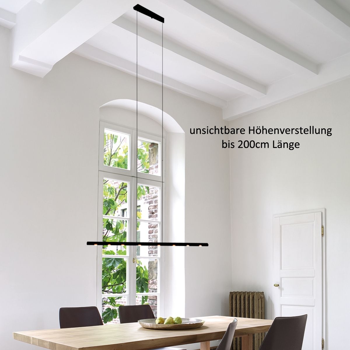 Menzel Anteo Balken LED 125cm, Höhe einstellbar, Oberfläche nach Wahl Menzel Anteo Balken LED 125cm, Höhe einstellbar, Oberfläche nach Wahl