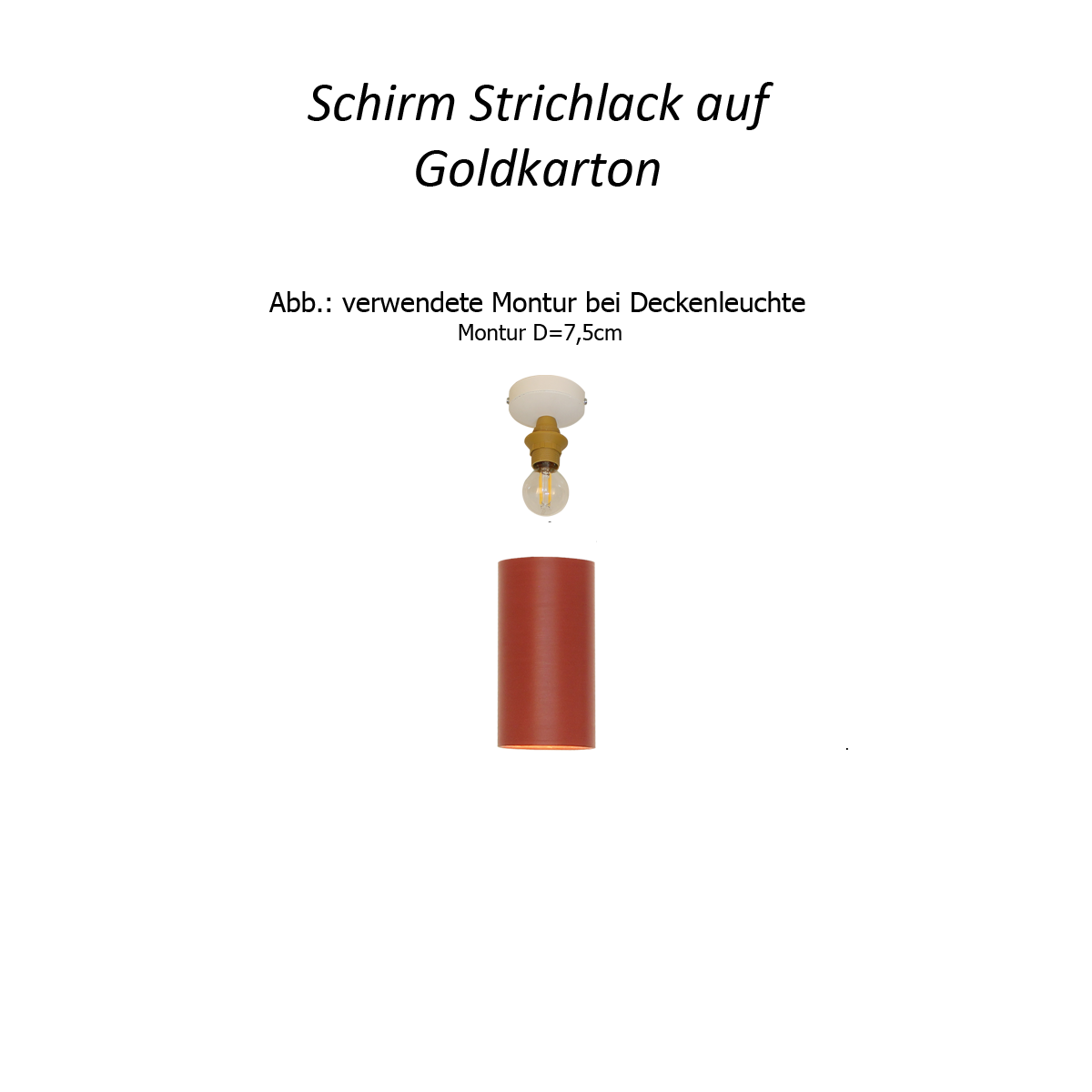 Menzel Flair Deckenleuchte runde D= 10cm Strichlack Schirm Farbe nach Wahl Menzel Flair Deckenleuchte runde D= 10cm Strichlack Schirm Farbe nach Wahl