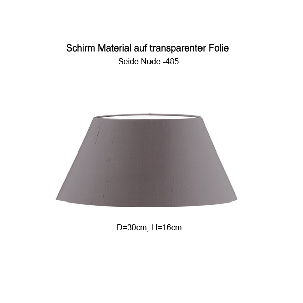 Lampenschirm konisch D=30cm E27 Seide Halterung und Farbe nach Wahl