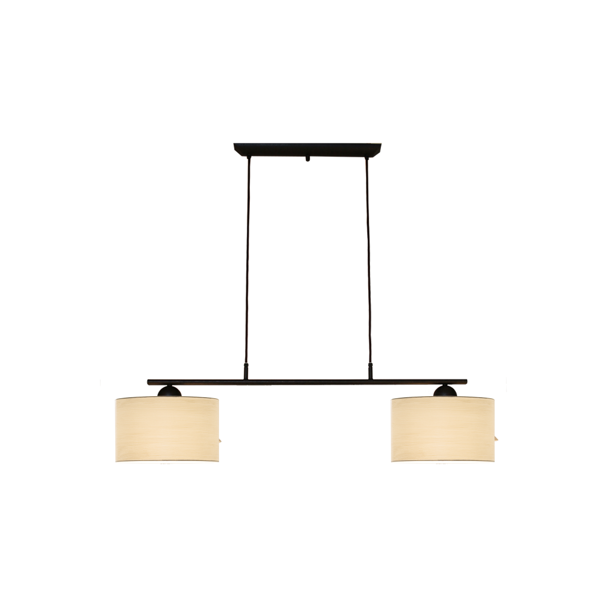 Menzel Pusta Balken B=110cm Schirm Strichlack nach Wahl, Eisen braun-schwarz