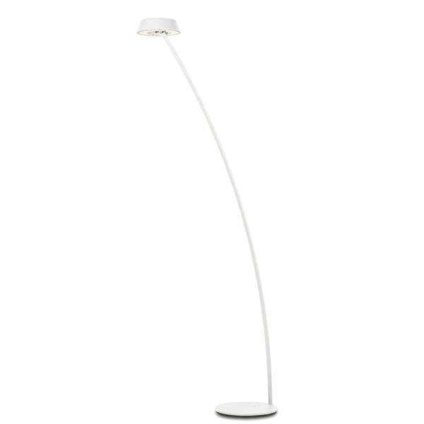 Oligo Stehleuchte "Glance", mattes weiß, schwenkbarer Kopf, mit Gestensteuerung separat steuerbar (Uplight / Downlight), 2700 Kelvin, 1900 Lumen, 24,5