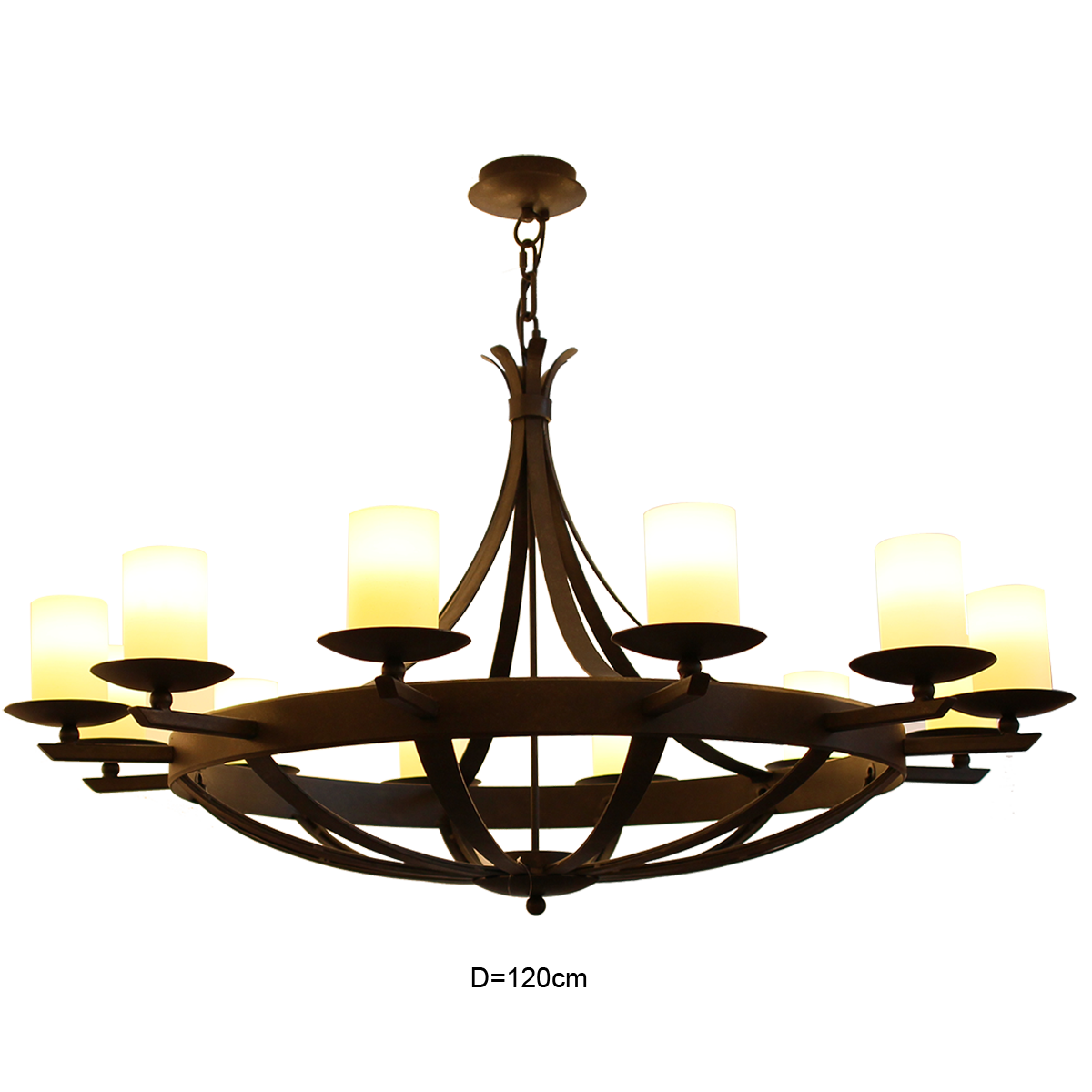 Menzel Pusta schwere imposante Krone D=128cm, 12 x E14, PU912012-820.GRO9