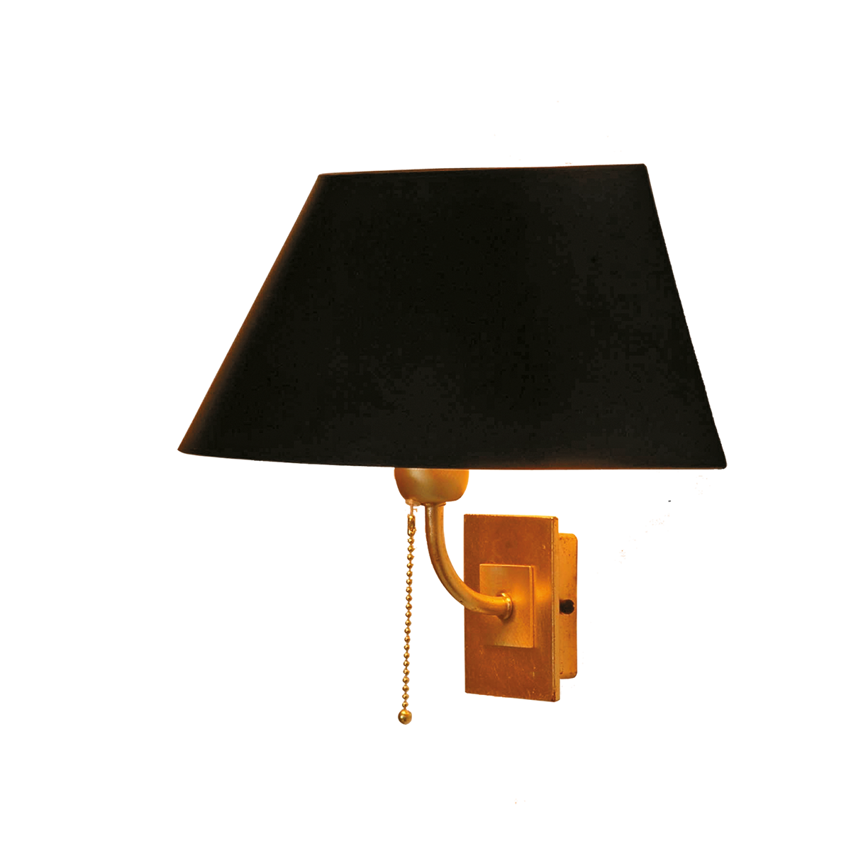 Menzel Living Elegant exclusive Wandleuchte E27 B=30cm mit konischem Strichlack Lampenschirm