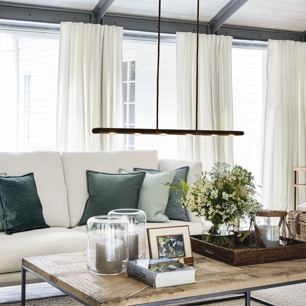 Menzel Anteo LED Hängeleuchte 125cm, Farbe nach Wahl, für Tische über 165cm