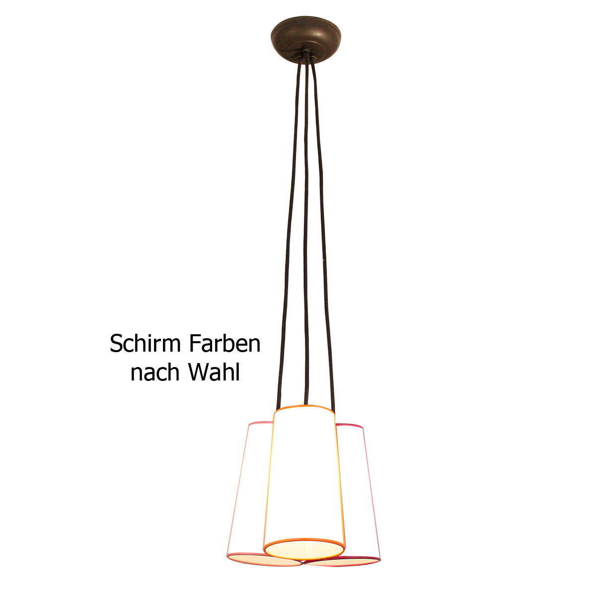 Menzel Flair Baldachin mit 3  Pendelaufhängung FL96141 Fassung E14, am Baldachin ohne  Lampenschirme Menzel Flair Baldachin mit 3  Pendelaufhängung FL96141 Fassung E14, am Baldachin ohne  Lampenschirme