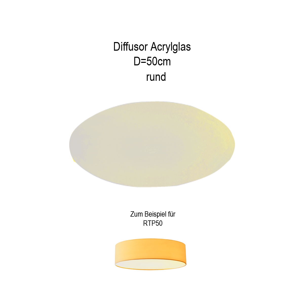 Lampenschirm Diffusor Acryl matt D= 50cm