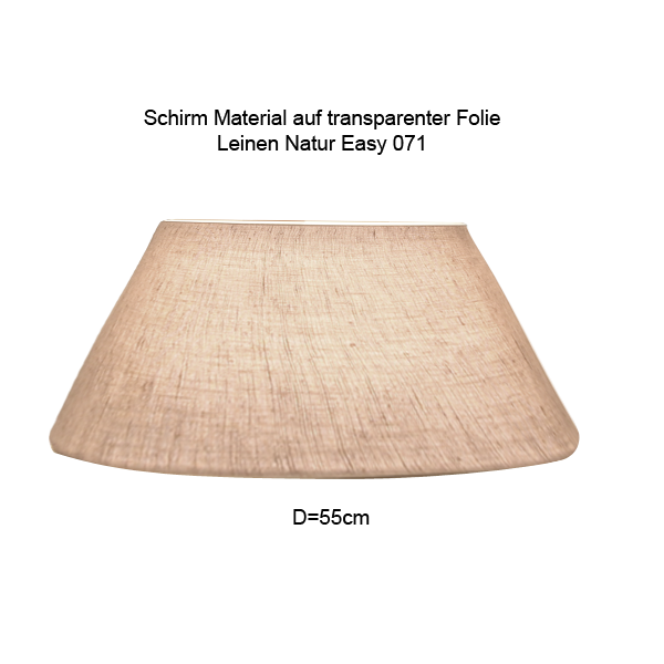 Lampenschirm konisch D=55cm E27 Leinen Farbe nach Wahl