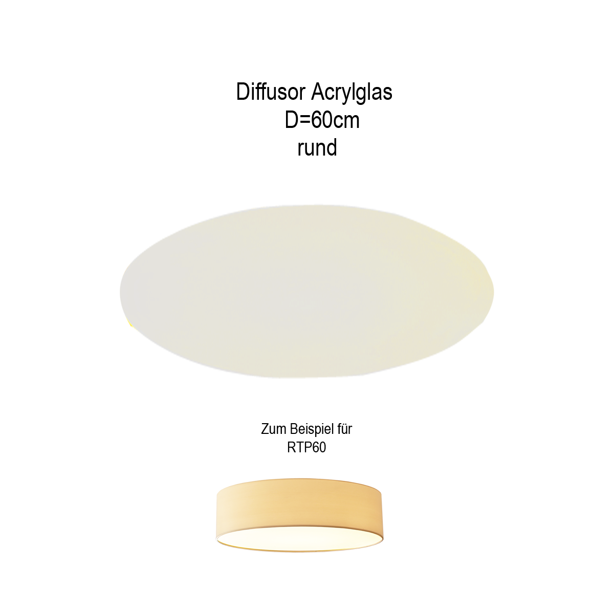 Lampenschirm Diffusor Acryl matt D= 60cm