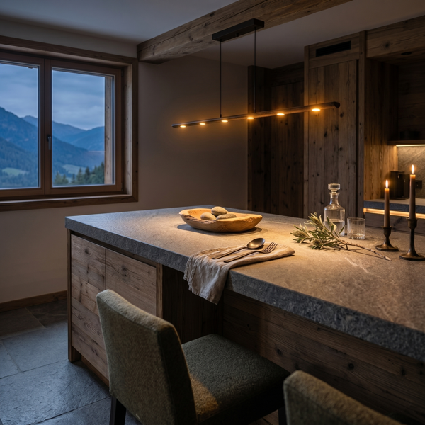 Menzel Anteo Balken LED  95cm, Höhe einstellbar, Oberfläche nach Wahl